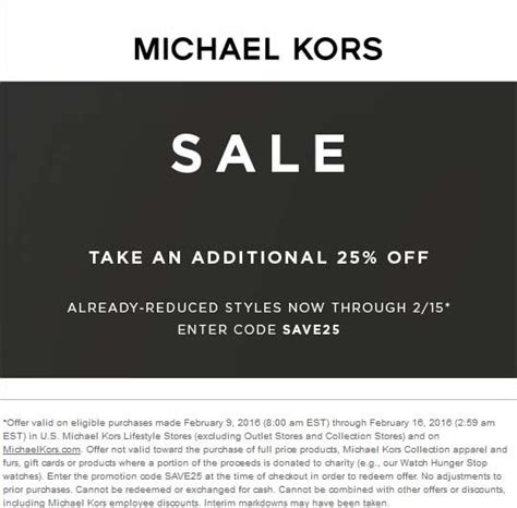 Michael Kors voucher code